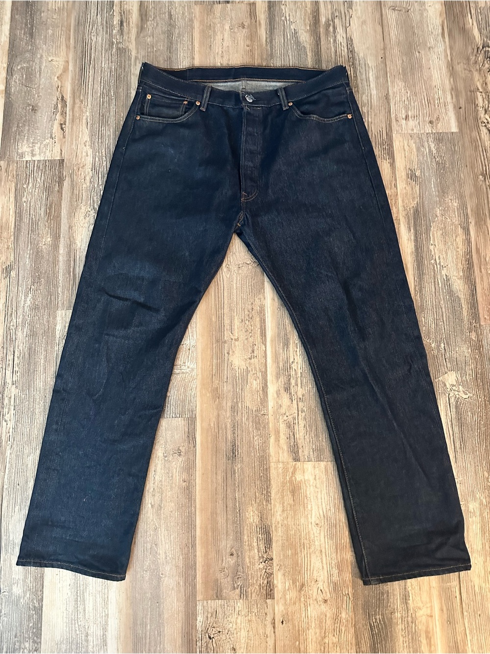 LEVI’S Men's Dark Blue Straight Leg Jeans